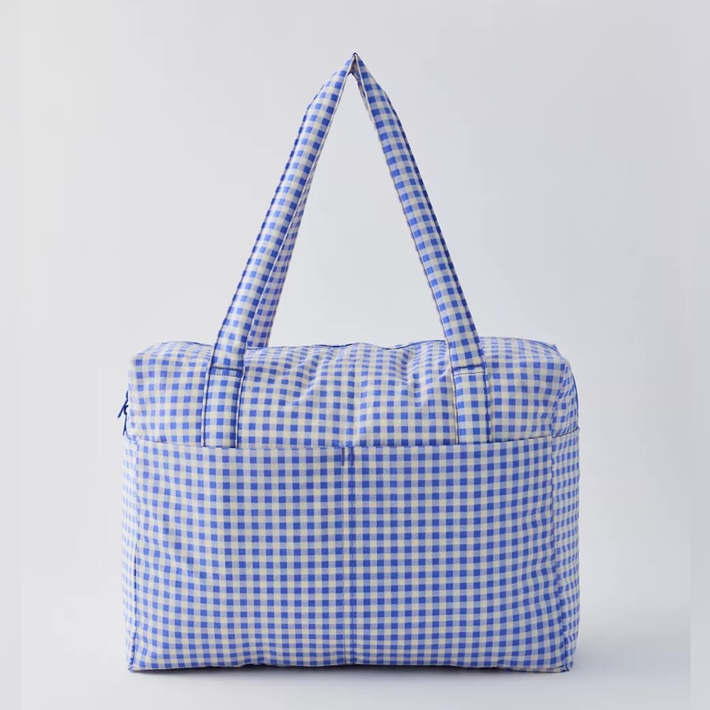 BAGGU Cloud Carry On Bag UO Exclusive baby blue gingham